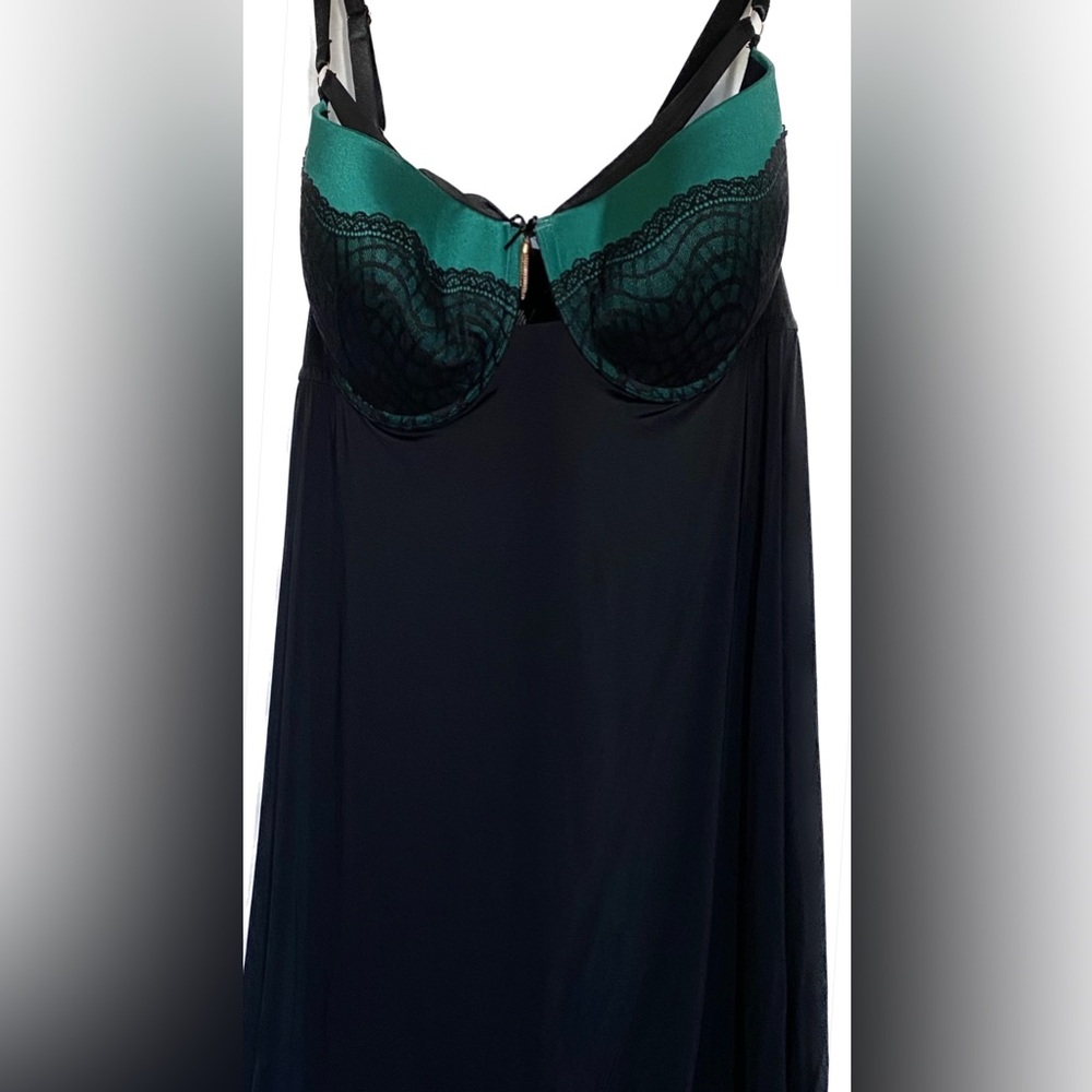 AG BLK/GRN Nightgown, 4X *P1061